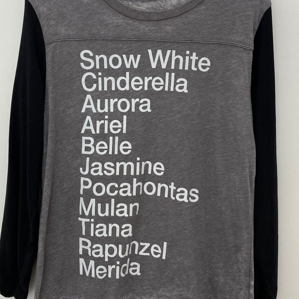 Disney princess name long sleeve